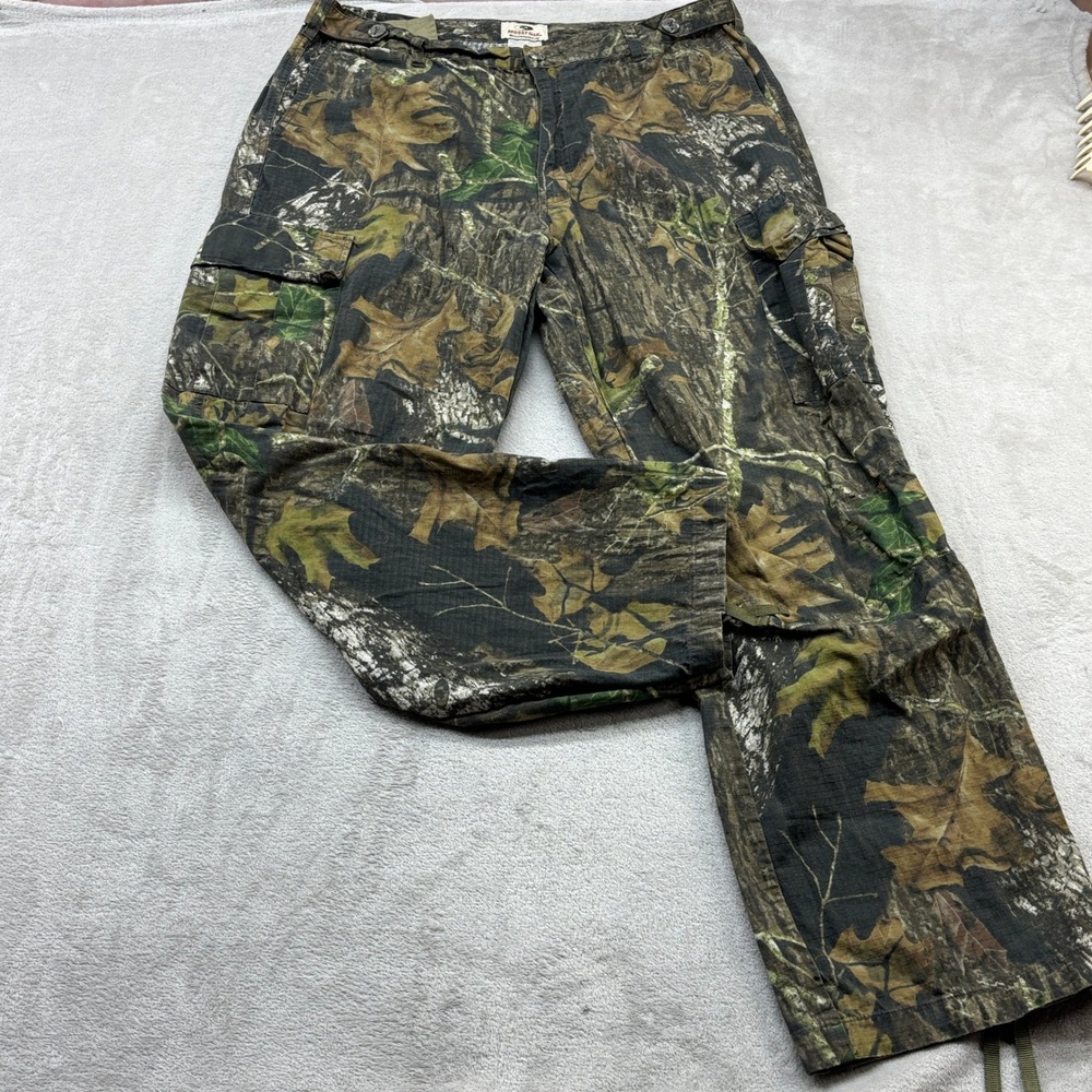 Mossy Oak Cargo Pants Mens Large Camo Limbhanger Ripstop Hunting Outdoor